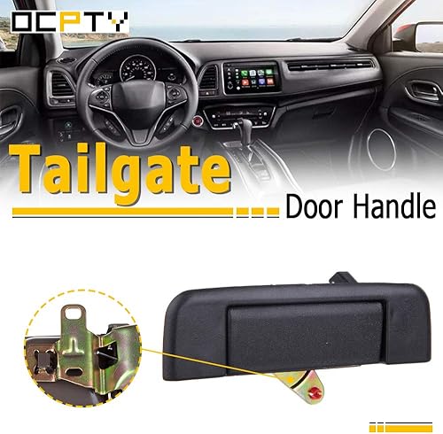Miniatura 2 de OCPTY Manija de puerta trasera de repuesto lateral exterior para camioneta 1989-1995, manija de puerta exterior, textura negra