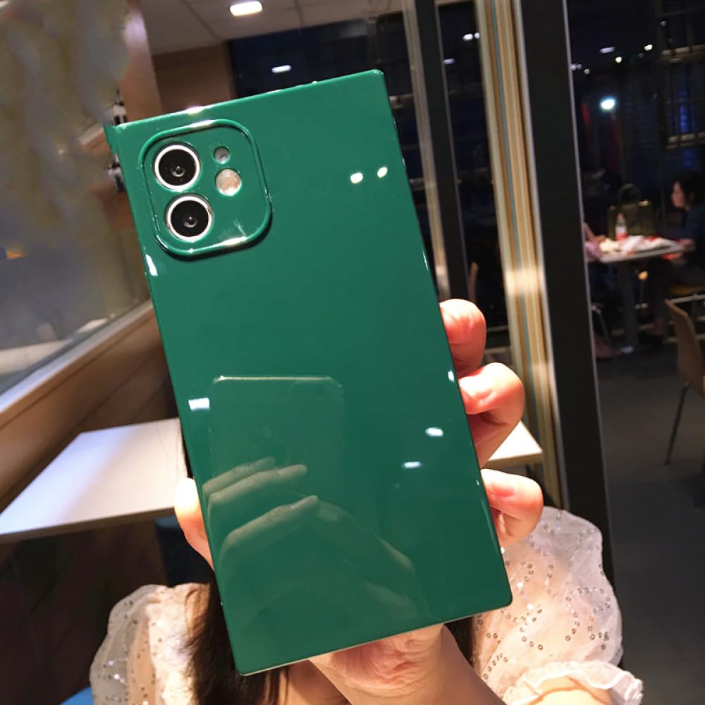 Coque iPhone 11 Pro housse TPU souple design carré vert - 7