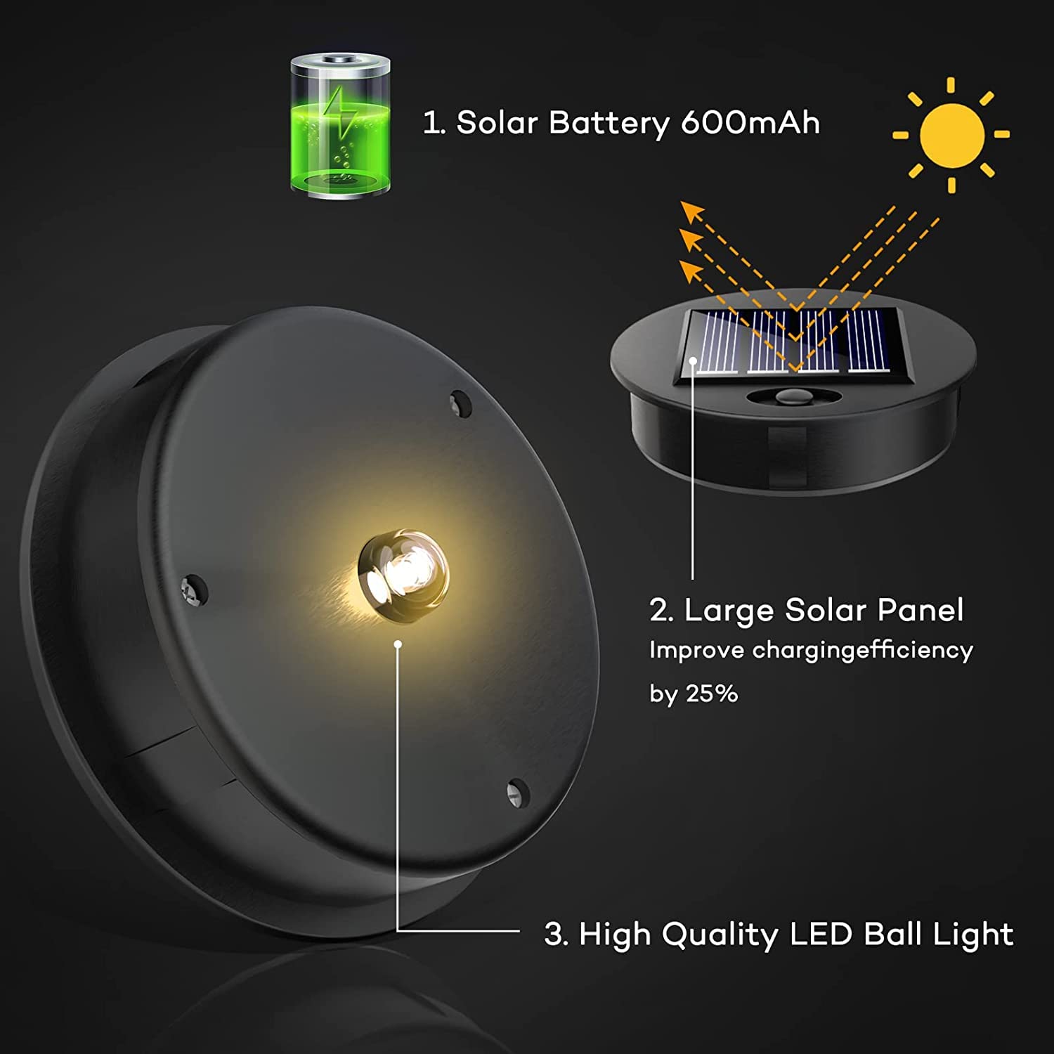 OUILA Solarlaterne für AuÃŸen, 2 Stück Solarlampen Balkon Deko, Outdoor IP65 Wasserdicht Gartendeko für DrauÃŸen, LED Vintage Laterne Hängend für Veranda, Garten Dekorationen Terrasse Rasen Hof G