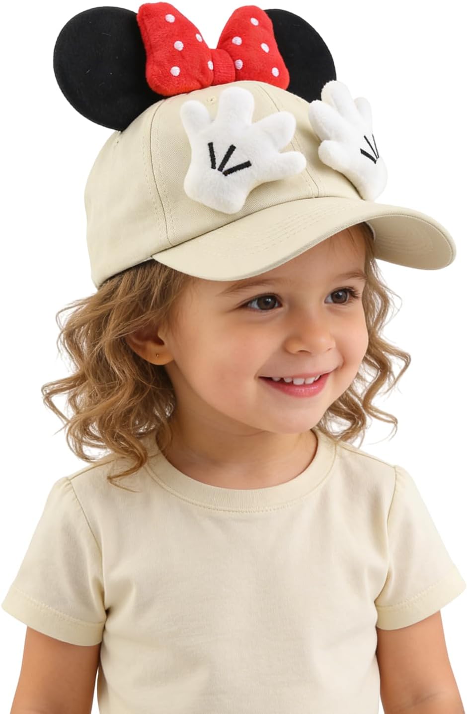 Children's Cartoon Mouse Ear Baseball Cap Kids Cute Adjustable Snapback Trucket Hats for Boys Girls Outdoor Sports Sun Hats