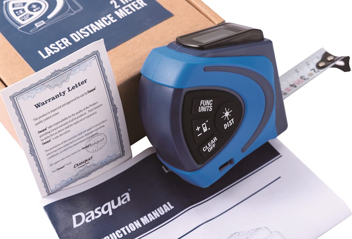 Dasqua 1804-1080 3-in-1 Laser Tape Measure