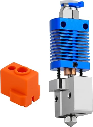Actualización de todo metal Ender 3 Volcano Hotend de alta velocidad, bloque de calentador de cobre chapado bimetálico boquilla antiadherente para
