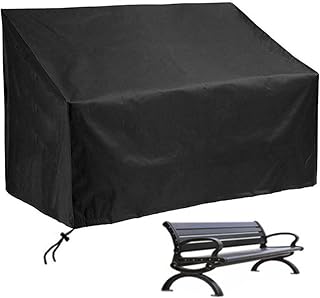 HYLYING Waterproof Outdoor Bench Cover, 163x66x89cm 3 Seat Outside Park Loveseat Bench Sofa Cover Protector for Loveseat, Sofa, Glider, Furniture Cover