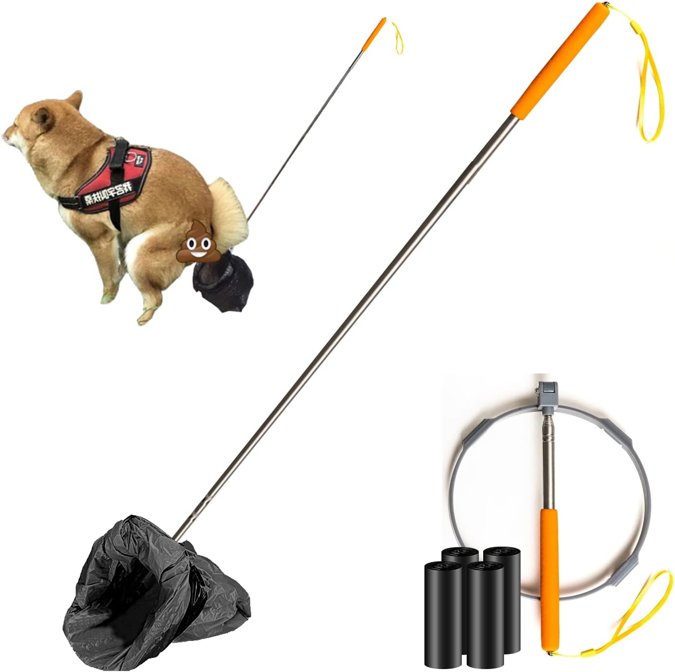 SUYUZUR Dog Pooper Scooper,Poop Picker up for Dogs,Dog