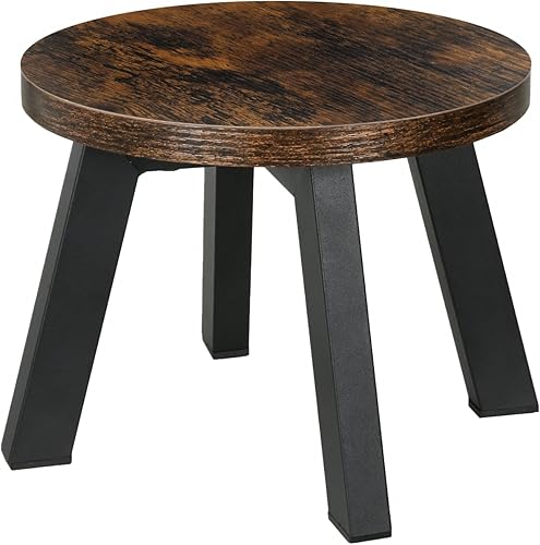 Taburete pequeño para adultos y niños, taburete redondo con tapetes antideslizantes, taburete de cocina para adultos, escalones de cama para camas