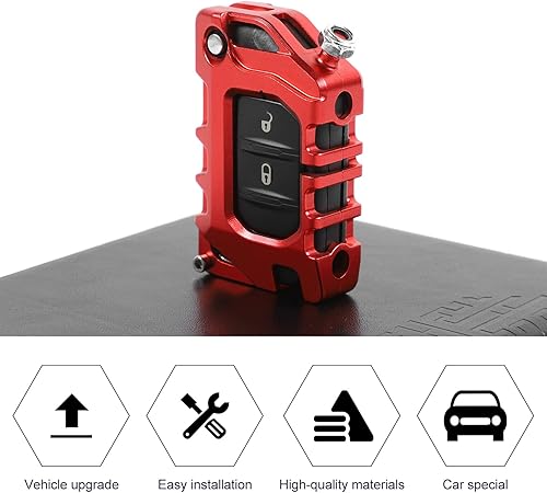 Miniatura 3 de RT-TCZ Key Fob Case Cover,Key Bag Holder Protection Shell for Jeep Wrangler JL JLU Gladiator 2018-2022