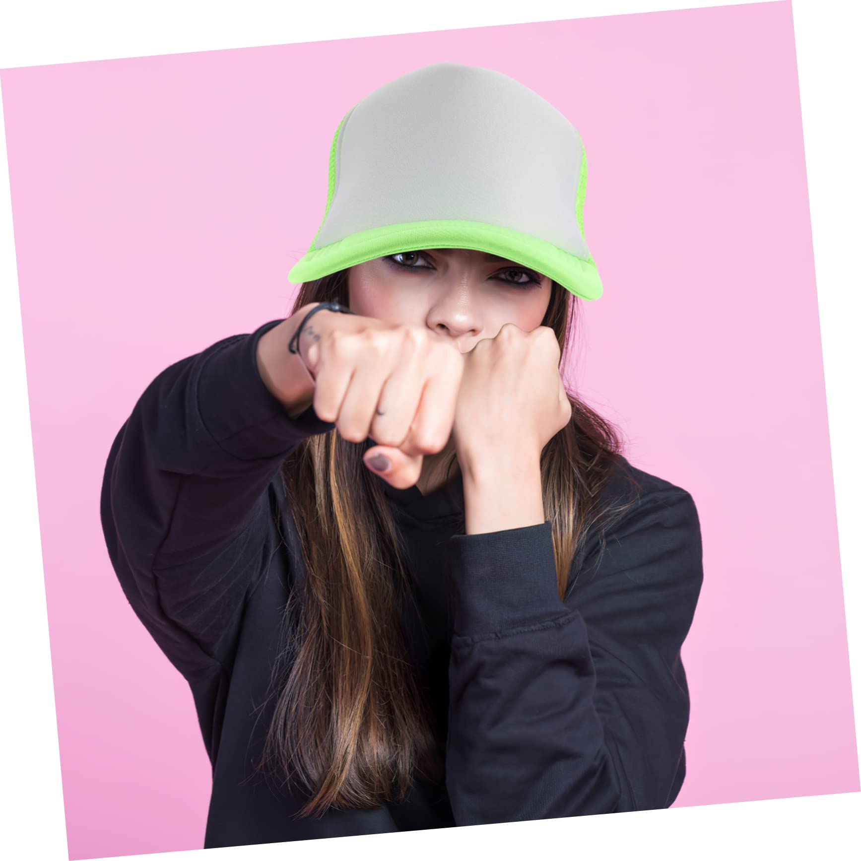 Gatuida Gorras de Béisbol Ligeras y Ajustables de Malla Verde 10 para Sublimación Transferencia Térmica Ideales para Ciclismo y Camping
