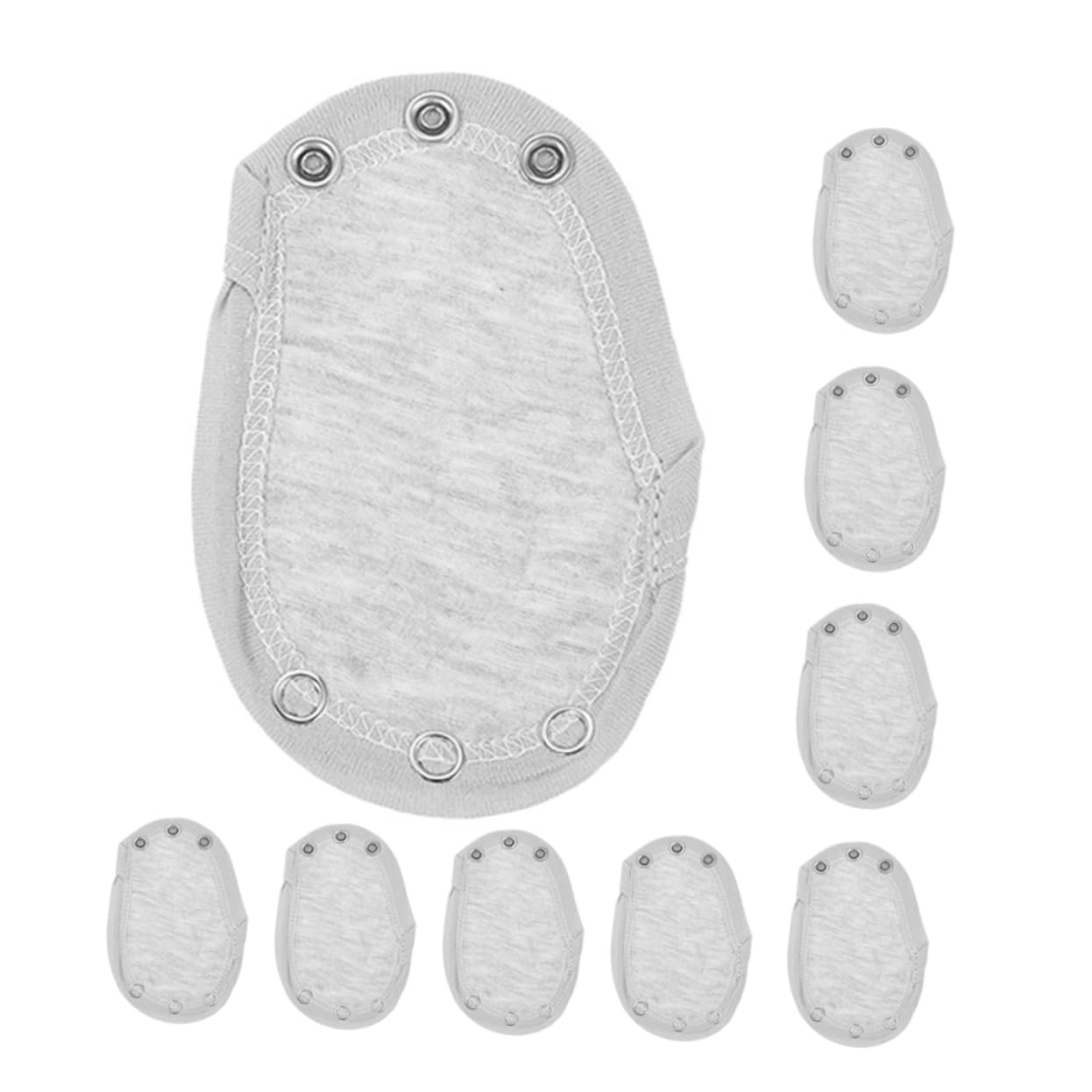 Abaodam 9pcs Bodysuit Extenders Soft Jumpsuit Snaps for Easy Use Convenient Clothing for Parents and Showers