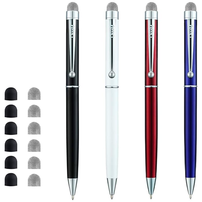 8pcs Stylus Pen Hybrid Fiber Tips Universal Replacement 7mm For 2 In 1 Stylus Pen Capacitive Touch Screen Devices 17mm
