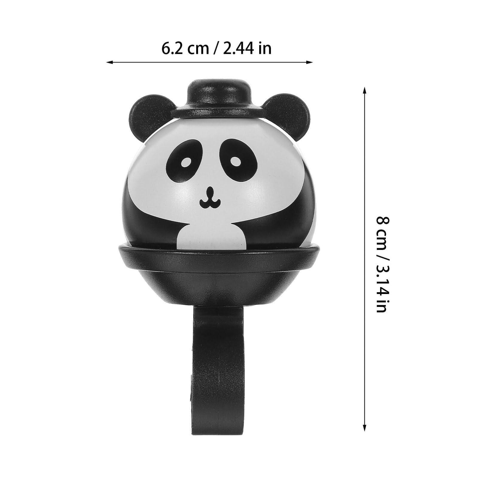 TOYANDONA Fahrradklingel für Multi Funktionsglocke Panda Design Geeignet für Straßen und Laufräder Einfache Installation ohne Werkzeuge Laut und Langlebig Sicherheitsalarm für Radfahrer