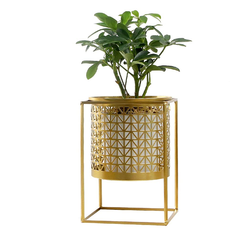 Nordic Style Light Flower Rack Gold Hollowed Out Green Plant Metal Flower Rack Multi Flesh Creative