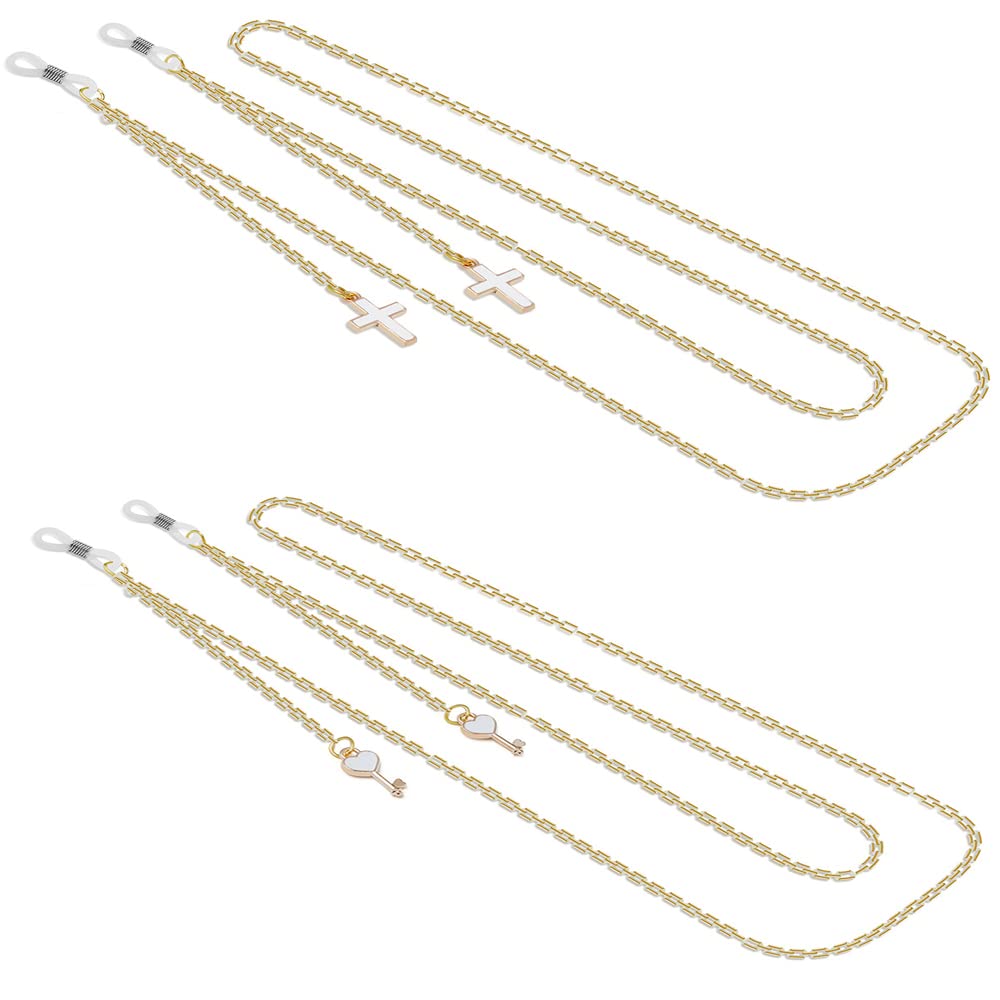 8 PCS Brillenkette for Frauen Anhänger Sonnenbrille Kette Lesebrille Halter Brillenband