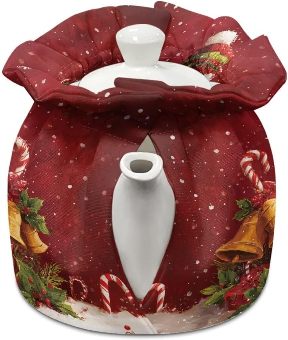HUISEFOR Christmas Snowman Tea Cozy Cover