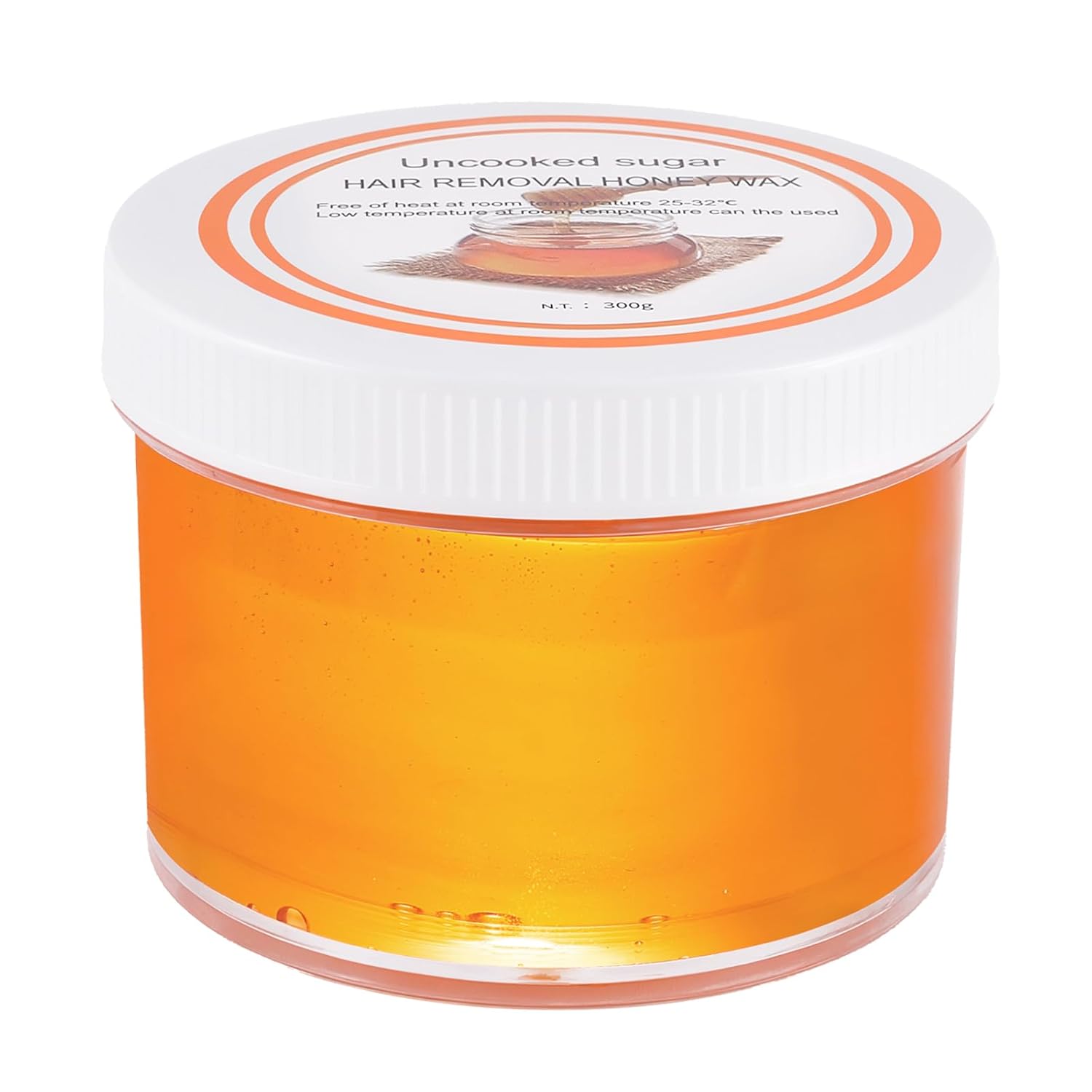 300g Sugar Wax for Hair Removal: Body & Face Organic Sugaring Paste for Personal Home and Professional Salon Use(10.6oz)