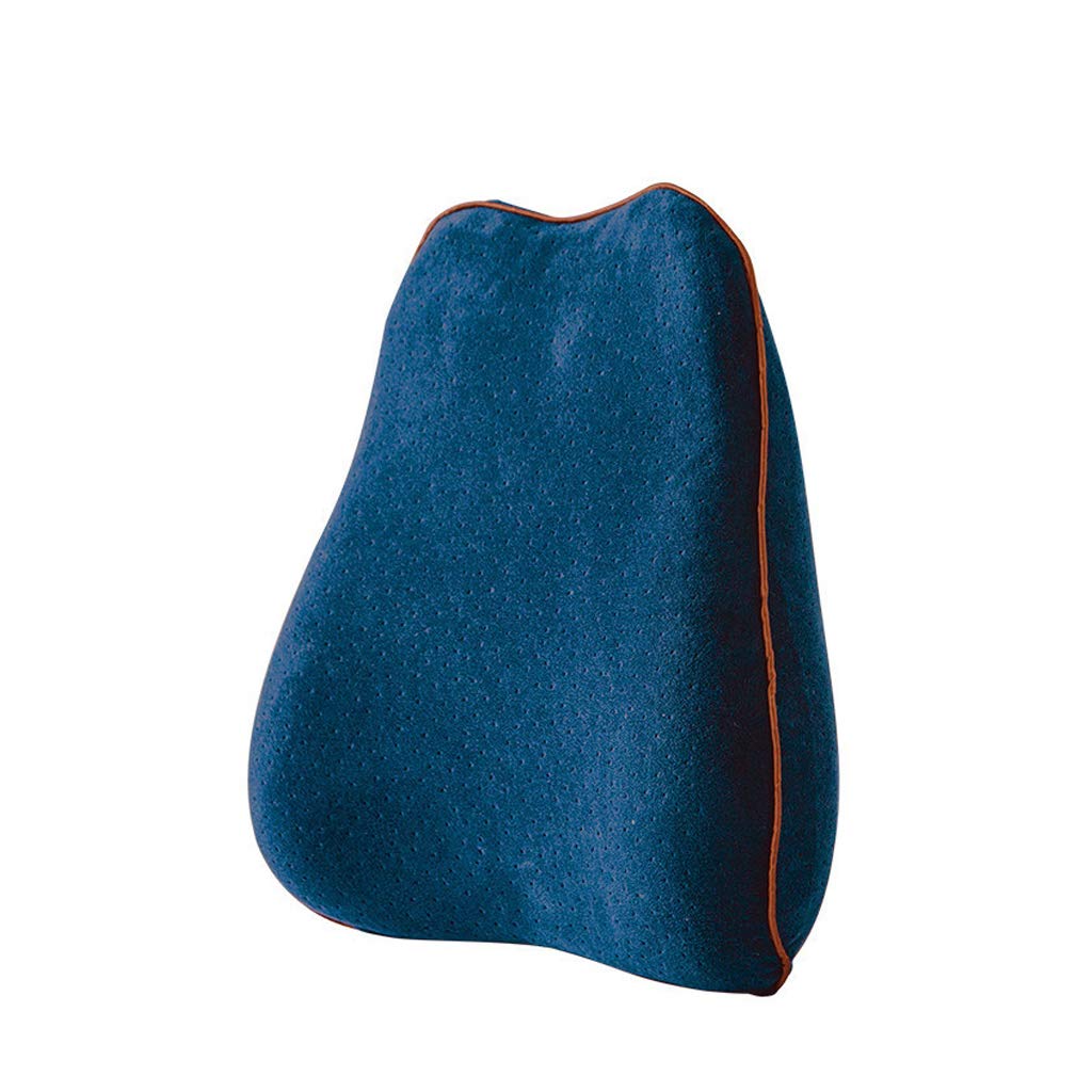 Cojín Ortopédico Lumbar De Espuma Viscoelástica, Almohada Ergonómica De Soporte del Asiento para Sillas De Oficina, Cojines De Viaje para Aliviar El Dolor Lumbar, Blanco