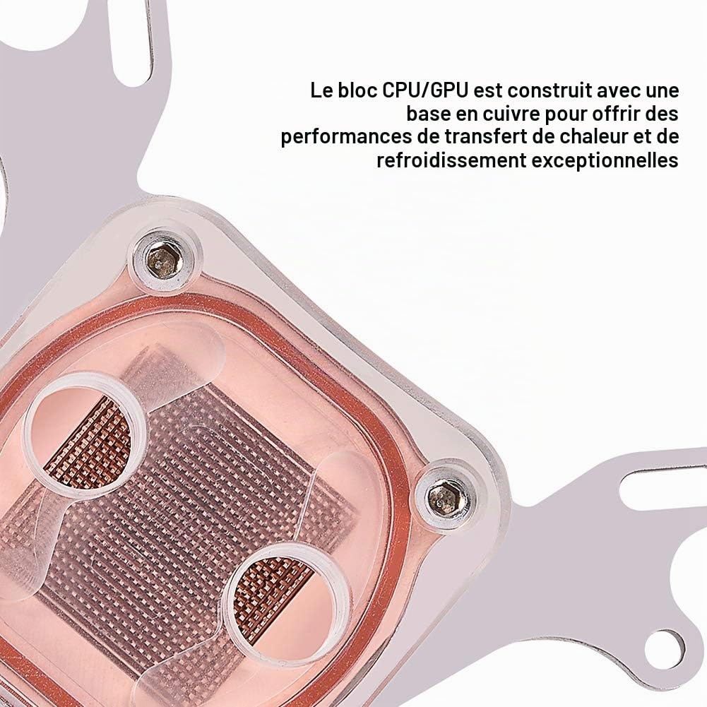 Tosuny Liquid Cooler DIY 240mm CPU Refroidisseur d'eau CPU/GPU Block Pump Reservoir Extreme Performance Dual LED Fan with Low Noise, Water Cooling Kit, Thermaltake Device