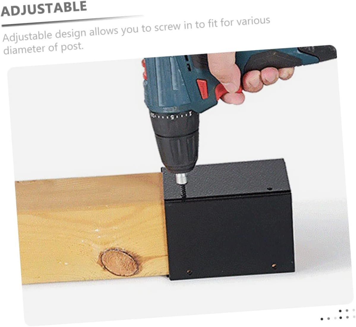 Vaguelly 2sets Railing Post Protector Base for Deck and Mailbox Posts and Easy to Install for