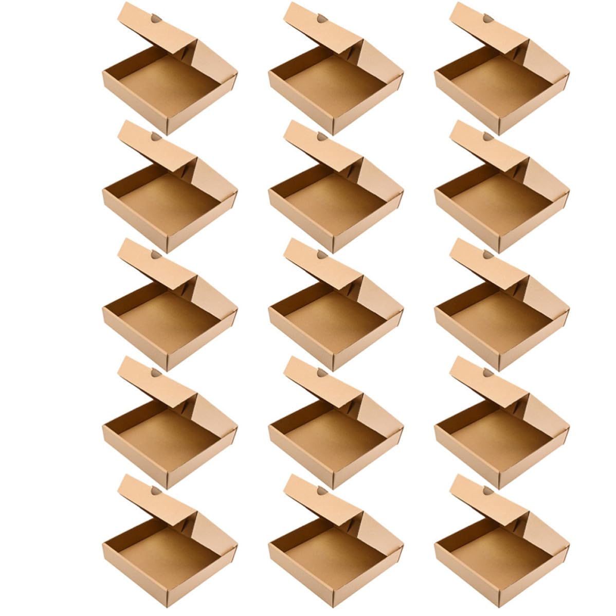 TOYANDONA Cartón Corrugado Caja de Pizza 15 Piezas 8 a 9 Pulgadas