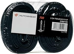 HUTCHINSON - Inner Tube - City/Trekking - Standard - Puncture Resistance and Protection - Schrader Valve - Thickness 0.9mm - Set of 2