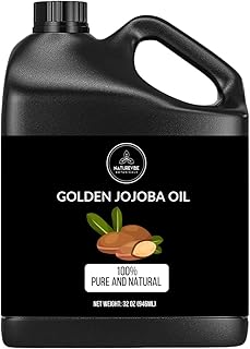 Naturevibe Botanicals Golden Jojoba Oil 32 oz – 100% Pure, Cold-Pressed Moisturizer for Skin & Hair | Antioxidant-Rich, Non-Greasy, Carrier Oil & Daily Hydration