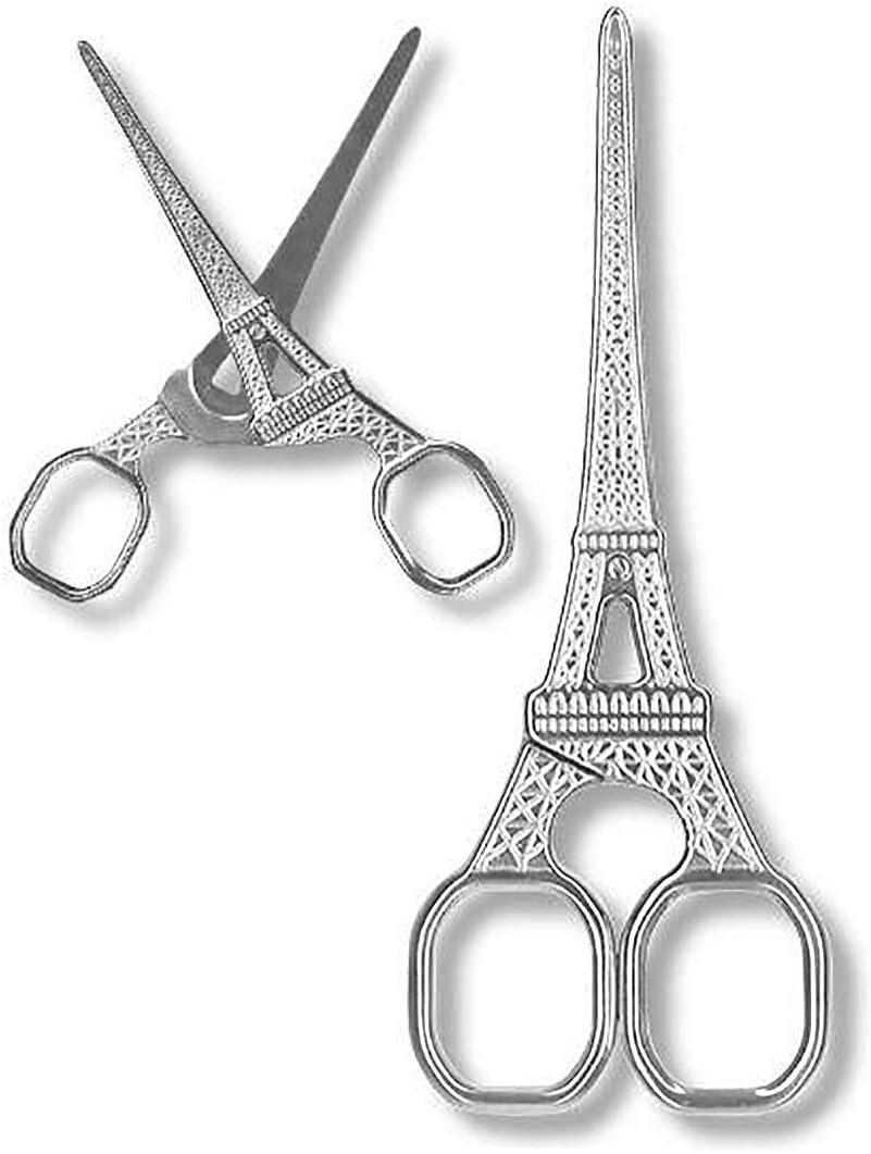 Pylones Scissors Eiffel Tower 5,5" Silver Arts, Crafts