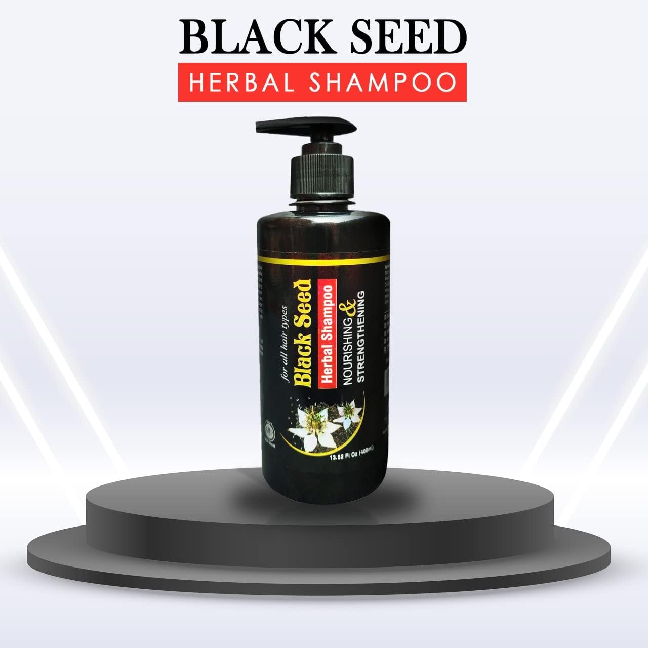 Herboganic Black Seed Hair Care Bundle: Nourish, Strengthen, and Revitalize Your Hair with Black Seed Herbal Shampoo 13.5 Oz, Black Seed Conditioner 6.7 Oz and Black Seed Hair Oil 5 Oz.