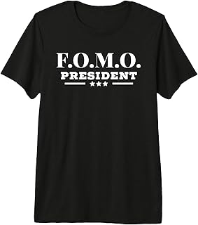 FOMO President Fear of Missing Out Hilarious Party T-Shirt Premium Tri-Blend T-Shirt