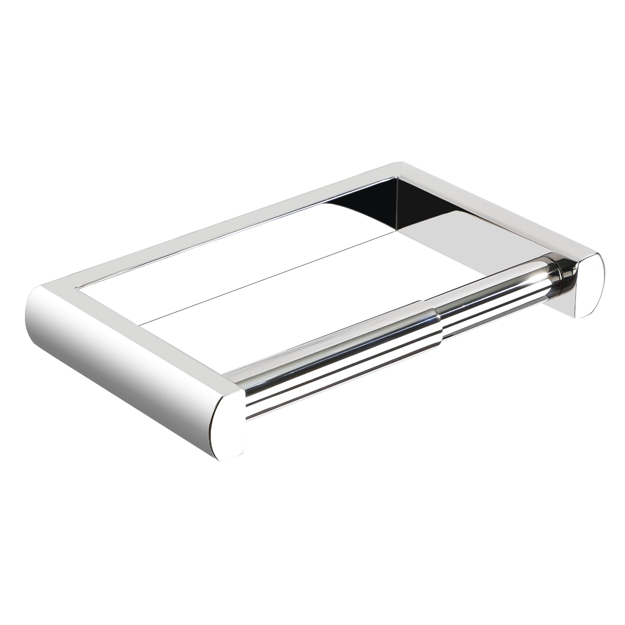 SAYAYO Chrome Toilet Roll Holder Wall Mounted, Spring Loaded Toilet Paper Holder, SUS304 Stainless Steel Heavy Duty for Loo Tissue Roll for Bathroom Kitchen