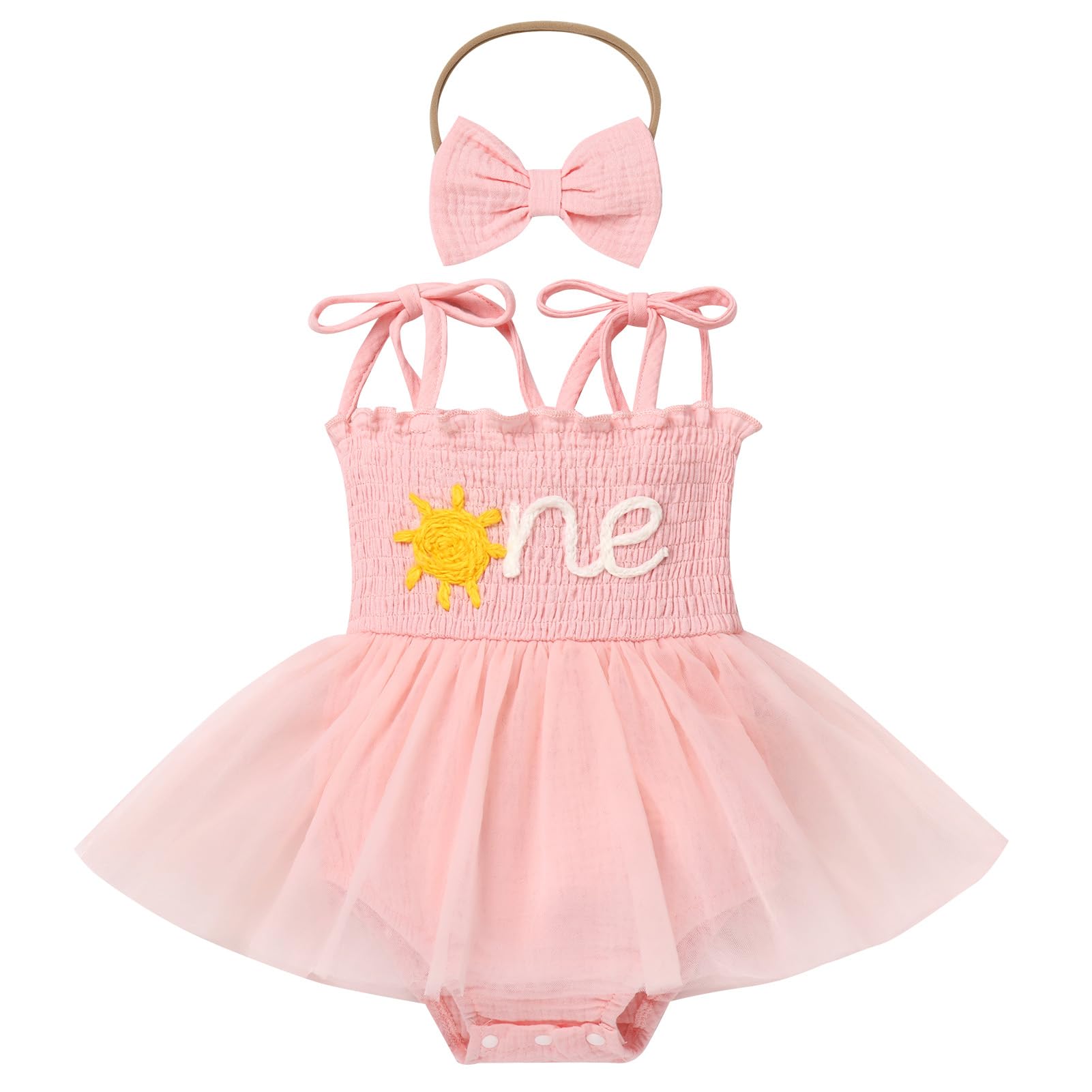 IMEKIS Baby Girl Strawberry One Birthday Outfit