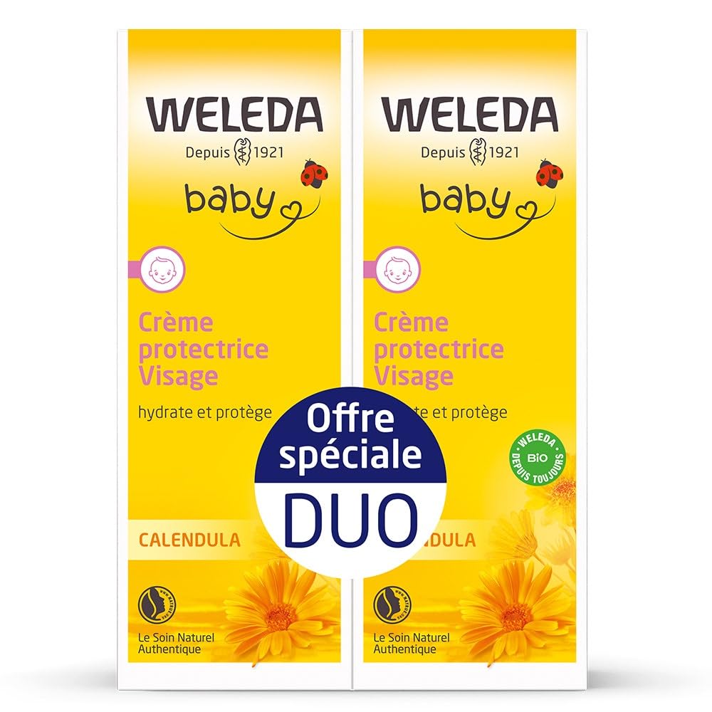 Weleda Krem ochronny do twarzy Baby Calendula Zestaw 2 x 50 ml