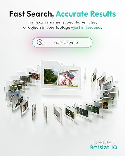 Miniatura 8 de BOTSLAB Cámaras de seguridad inalámbricas para exteriores, kit de 2 cámaras, visión nocturna a color 4K, cámaras solares para seguridad en el hogar