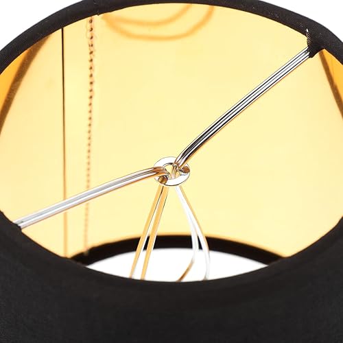 Vista 7 de BESPORTBLE Pantalla de tela negra para escritorio, piso, lámparas de pared y luces colgantes, cubierta decorativa de 5.90 x 4.33 x 5.51 pulgadas