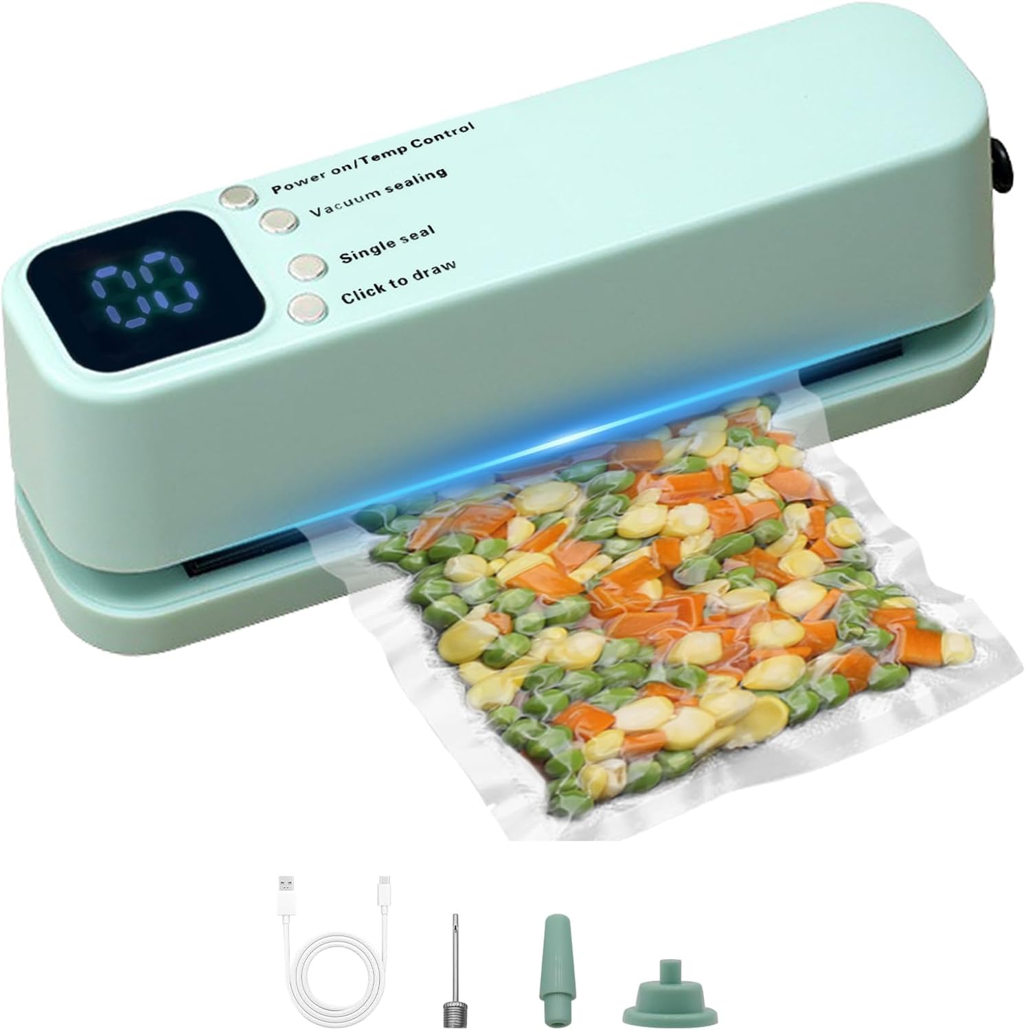 الأفضل - الة تفريغ الهواء لاسلكية قابلة لاعادة الشحن مع شاشة ر...