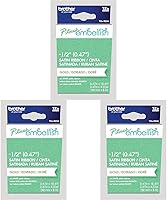Vista 47 de Brother P-touch Embellish Cinta de impresión negra sobre encaje plateado con patrón TZEMPSL31 – ~1.3 cm de ancho x 4 m de largo para usar