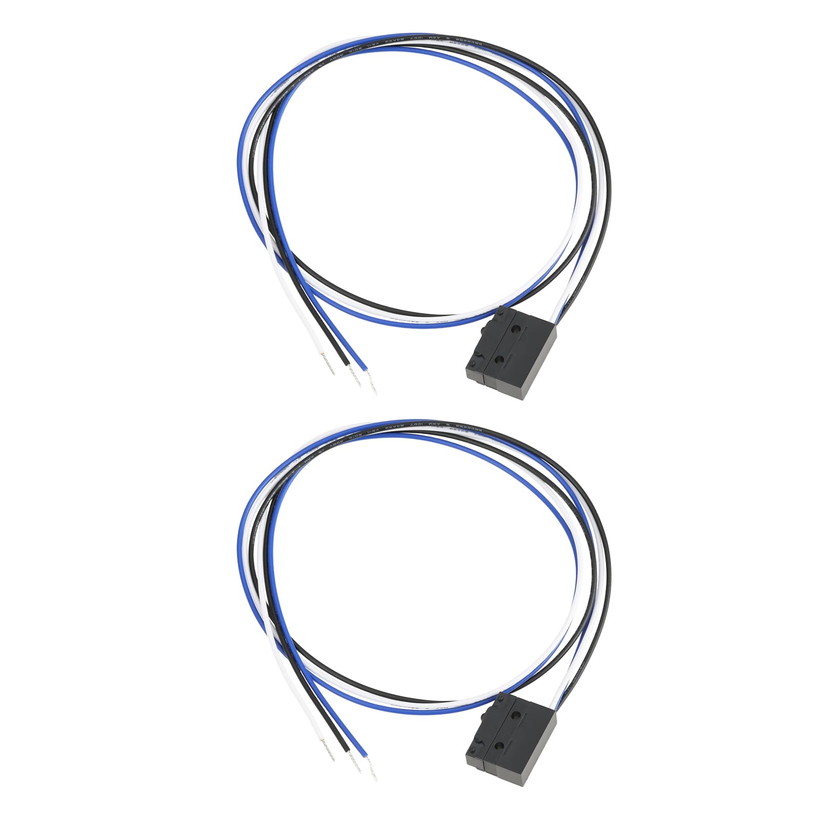 Briny River 2pcs Microswitch Snap Action Switch V4NS 33-2064 with 500mm Wire for Electronics Industrial