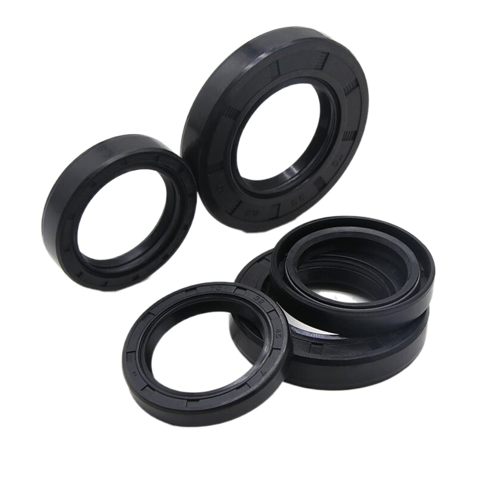 Joint à Lèvre Spy étanchéité Métrique NBR - 25x35x8mm CB - Lot De 2 - Pour Arbres Rotatifs, Moteurs, Pompes - Avec Ressort