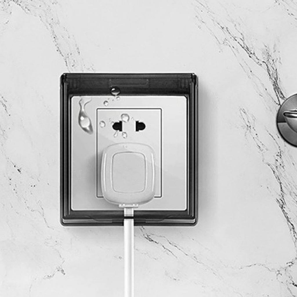 CALANDIS™ Single Outlet Cover Waterproof Protection for Home Improvement Socket Office Brown | Switch Plates & Outlet Covers | Electrical & Solar | Home Improvement