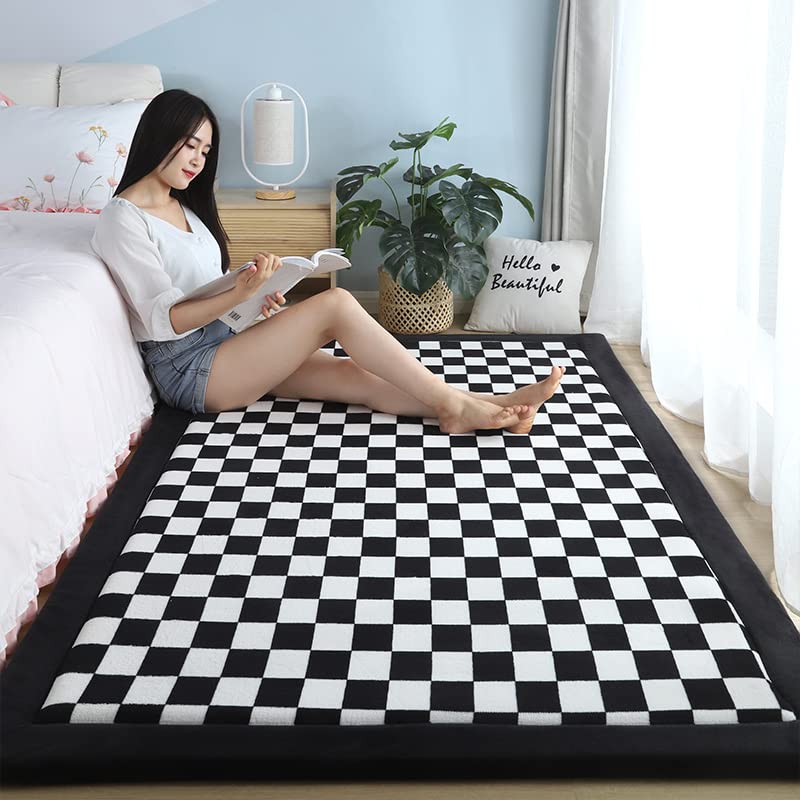 Tapis velours corail épais ZORZA pour chambre chevet et bureau doux