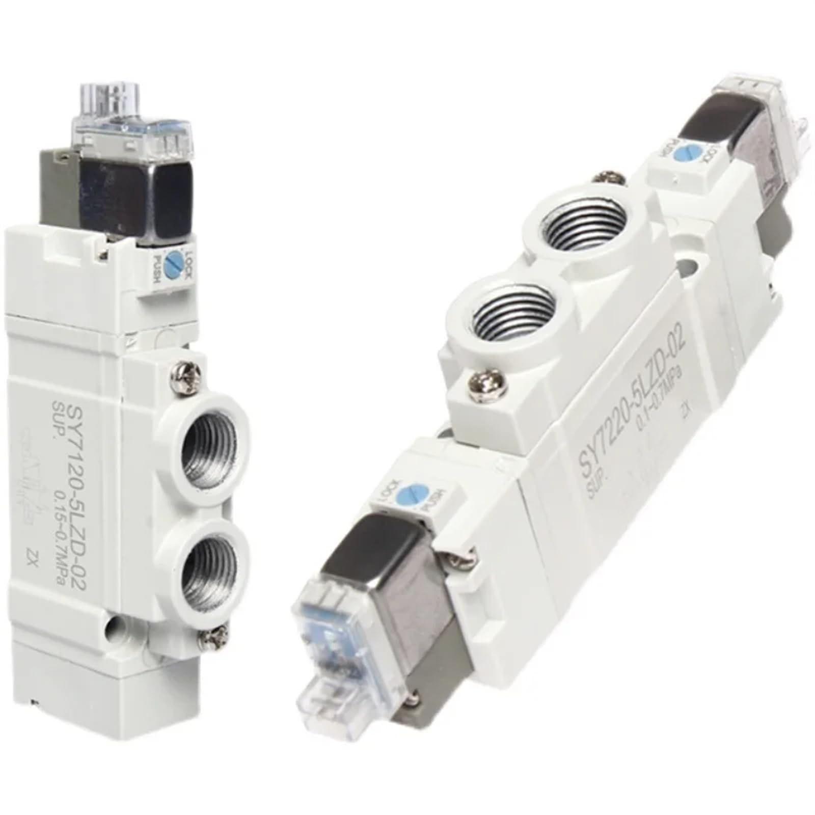 Électrovanne pneumatique SY7220-6LSE-02 distributeur double 2 positions 02