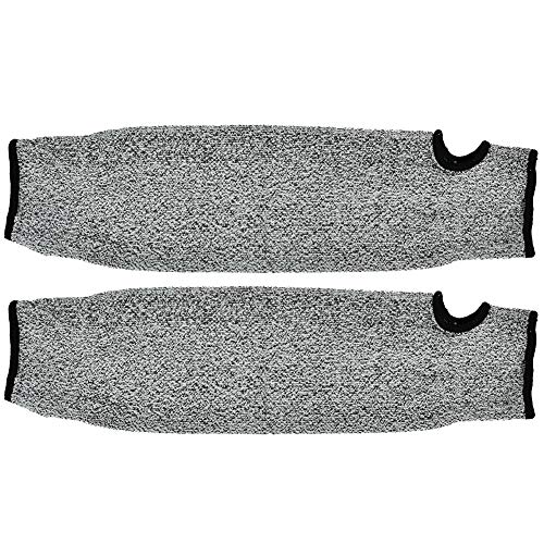 Sonew 1 paire de manchons de sécurité, manchons industriels, manchons anti-coupure et résistants à l'usure, gants de protection de travail 45 cm