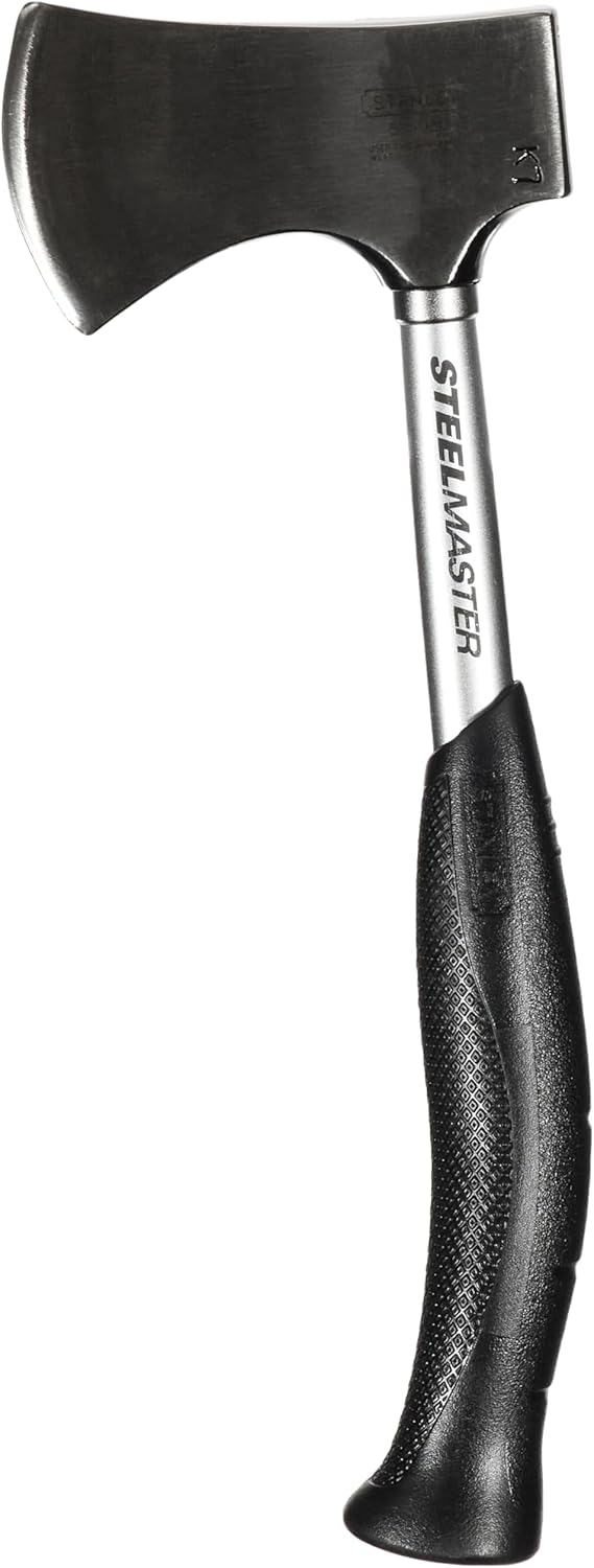 Stanley Steelmaster 1-51-030 Hatchet Carbon Steel Head Non-Slip Handle Blade Protection Cover 40 mm Length