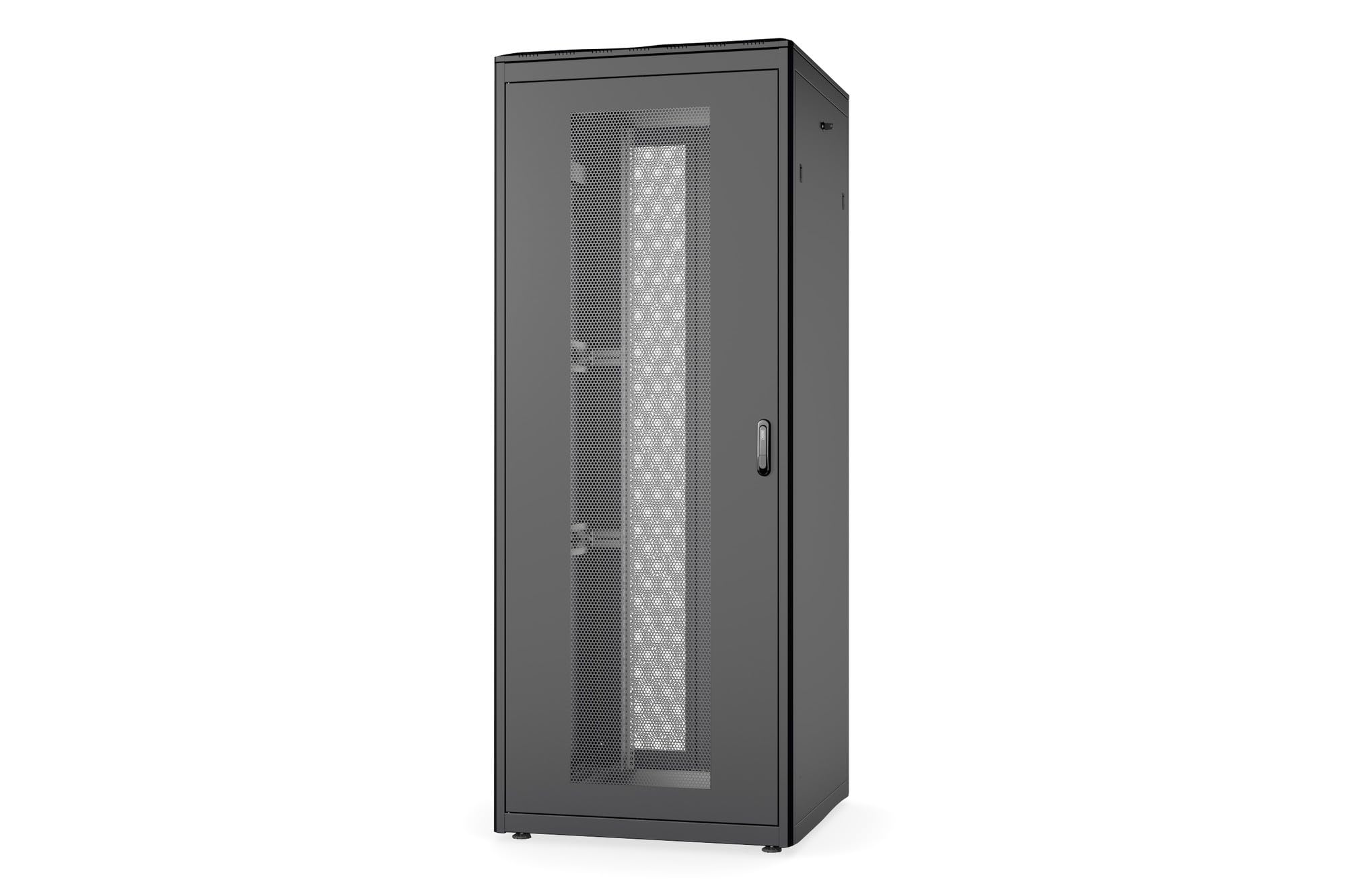Boîtier réseau 42U Unique, 2053x800x800 mm Simple Perf. Avant- Double Perf. arrière, Noir