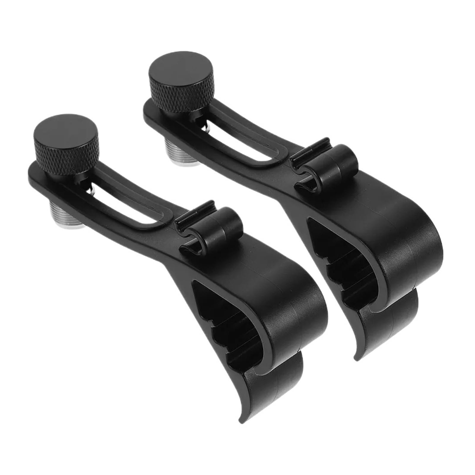 Wjiayao One Color Drum Microphone Clips 2Pcs Drum Microphone Clip Adjustable Shockproof Mount For Snare Bass Percussion Drums Performance Mic Clamp