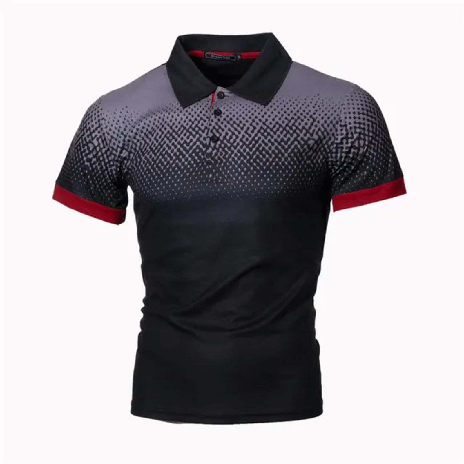 T Shirt Uomo Uomini Stampa Corsa Nuovo Abbigliamento Ssumento Stampe Chuadifica in Cassi-Nero-XXXL