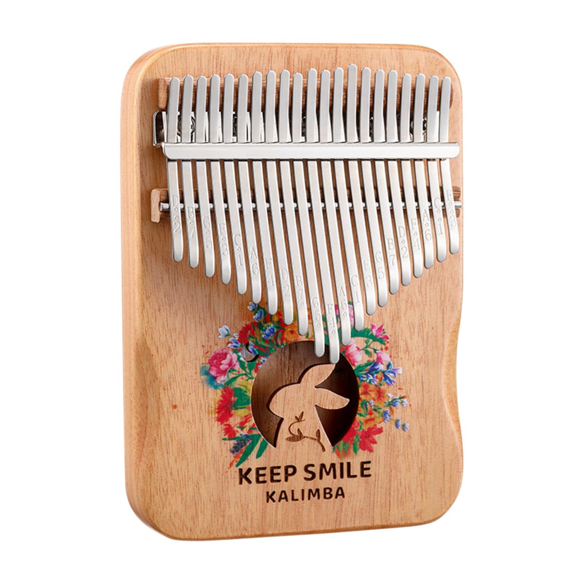 Kalimba - Pianoforte da pollice con 21 tasti/17 tasti, strumento musicale portatile per principianti, regalo musicale per gli amanti della musica (coniglietto, grande)