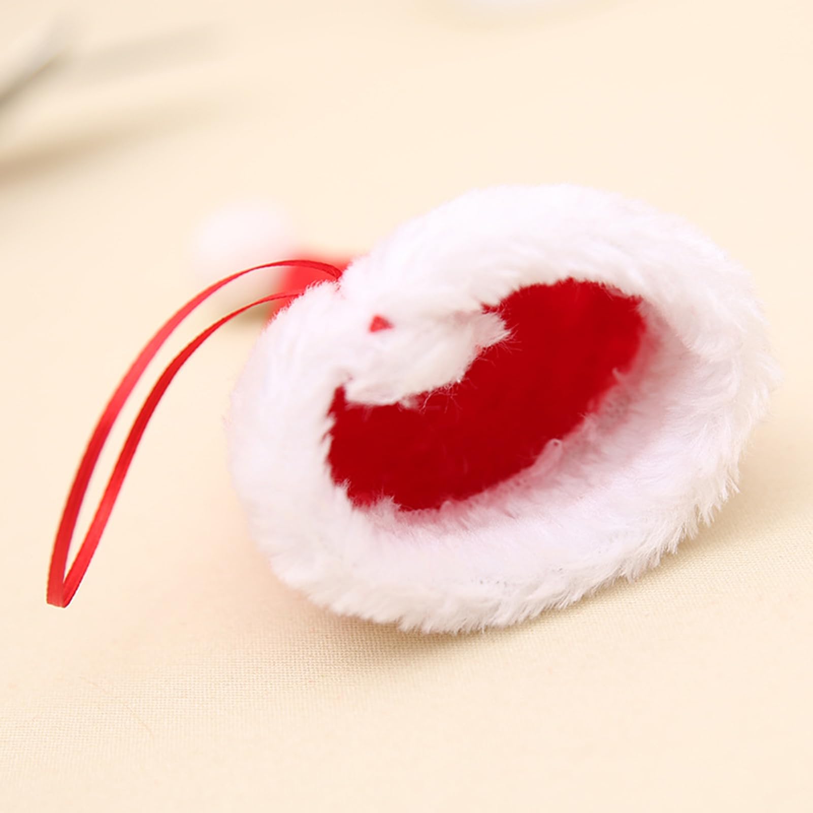 Mini Cappelli Di Babbo Natale Rossi Per Posate E Bicchieri: Set Decorazioni Feste Natalizie Per Cucina - 2