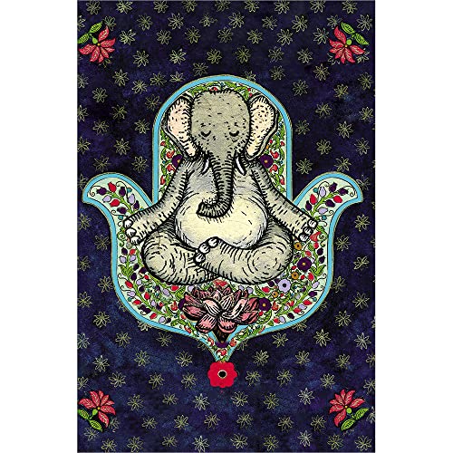 Cartes de vœux éléphant méditant : partagez des moments de douceur avec vos proches