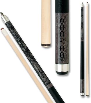 VOODOO Billiards Pool Cue Stick - Grey - Cemetery - 19oz