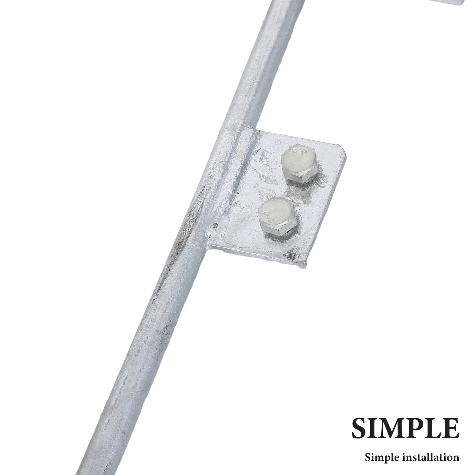 Mipcase Picchetto di Messa a Terra Zincato a T 12X500Mm Set 2 Pezzi Asta Portatile per Protezione Elettrica Domestica e Installazioni Antenna Dispositivo di Messa a Terra Affidabile per