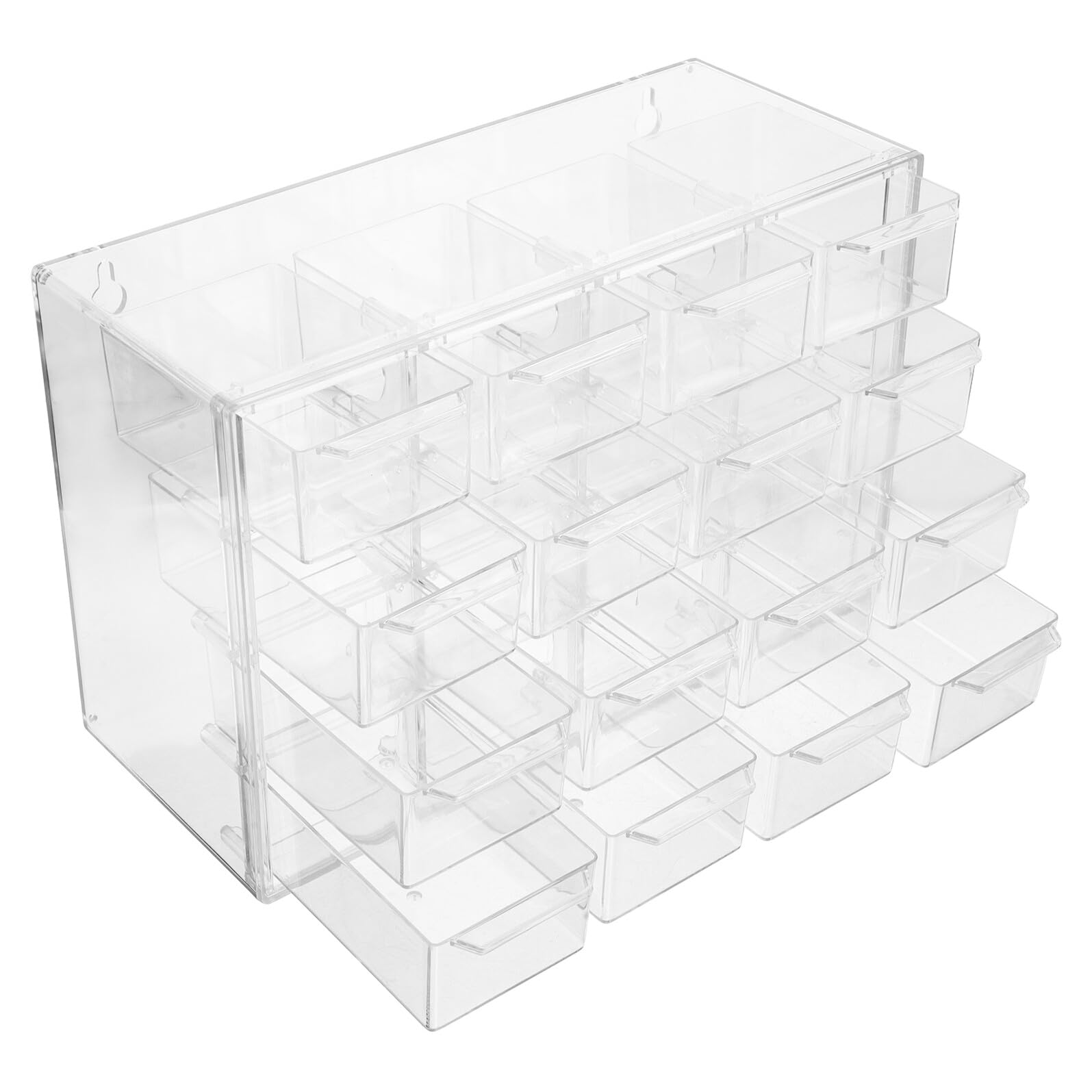 Boîte à Bijoux Transparente Hemobllo avec Organisateur de Maquillage et Compartiments Bureau
